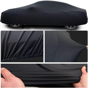 Logo personnalisé Doublure en polaire douce Housse de <span class=keywords><strong>voiture</strong></span> d'intérieur respirante et anti-poussière avec fonction d'élasticité élastique - Product Image 4