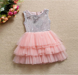 Vestido de Niña Estilo Nuevo, Vestidos de Tutú para Niñas Pequeñas, Ropa Infantil Linda con Lazo - Product Image 1