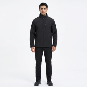 Veste Softshell Vintage pour Homme pour l'Automne Toile Imperméable Coupe-Vent Col Montant Vêtements de Randonnée en Plein Air pour le Froid - Product Image 1
