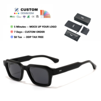 Lunettes de soleil carrées épaisses en acétate faites à la main pour femmes, style urbain tendance Europe et États-Unis, lunettes de luxe