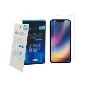 Wholesale anti blue light screen protector glass-High anti-blue light anti explosion screen protector tempered glass for iphone 13 pro max with 10 in 1 pack box