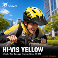 Casque de vélo de sport DEVIATE MTB PC/EPS pour hommes et femmes, 330 g, léger, options de couleurs personnalisées, modèle de vélo de route WX-006