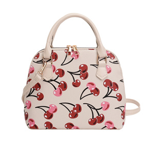 Borsa a <span class=keywords><strong>tracolla</strong></span> <span class=keywords><strong>mini</strong></span> a cupola con stampa ciliegie da donna, graziosa borsa a <span class=keywords><strong>tracolla</strong></span> con cerniera, nuova moda 2026, borsa a spalla a conchiglia con <span class=keywords><strong>tracolla</strong></span> rimovibile - Product Image 4