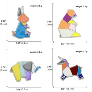 <span class=keywords><strong>Prix</strong></span> d'usine en gros, en vrac, épingles en métal émaillé japonaises simples, motifs animaux de dessin animé (renard, souris, panda, <span class=keywords><strong>lapin</strong></span>) et lettres féériques, impression typographique - Product Image 4