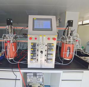 Chaqueta de biorreactor de una sola capa Bailun 15L Cultivo de muestra biológica proceso de fermentación recipiente de vidrio - Product Image 2