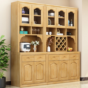 Modern Chinese Style Solid Wood <b>Sideboard</b> 900mm+ Multifunction <b>Storage</b> Cabinet For Dining Room And Living Room - Product Image 4