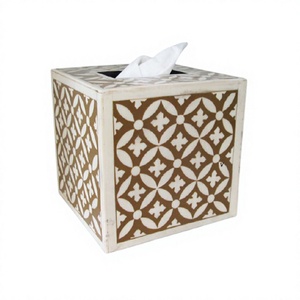 Superior Quality Tissue <b>Paper</b> Storage Box In Wooden Tissue Box With Inlay Work For Home And <b>Kitchen</b> Usage - Product Image 1
