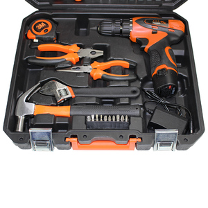 กล่องเครื่องมือไฟฟ้าชุดเครื่องมือใช้ในครัวเรือนชุดเครื่องมือสว่านไฟฟ้าเทปไขควง - Product Image 4