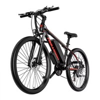 Sepeda Gunung Listrik 500W 26 Inci 48V 10AH Baterai Dapat Dilepas 21-Kecepatan E-MTB E-ABS Rem Cakram Ganda Kylin Anti-Tusuk