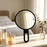 80*80*1.8mm Self Adhesive Acrylic Mirror Sheet, Back Glue Acrylic Mirror Plate for Handheld Makeup Mirror Inner Insert