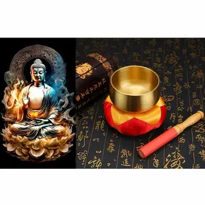JELO XDX-T012A 12 Inch Handmade Wholesale New Singing Tibetan Brass Singing Bowls For Chakra Meditation Yoga Healing