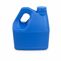 Conteneur à boisson carré mat de 3 L en plastique HDPE vide avec poignée, couleur personnalisée, bouteille d'emballage pour boissons et jus avec bouchon à vis