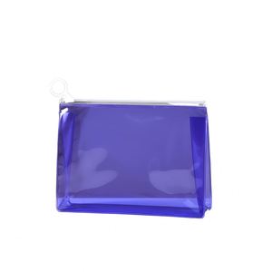 Sac à fermeture éclair en PVC holographique transparent, sac de voyage portable pour ranger les cosmétiques, personnalisable avec impression de logo en couleur - Product Image 5