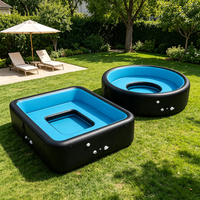 Piscine gonflable grande et profonde à prix de gros, fabriquée en Chine, en matériau Drop Stitch, durable pour une utilisation prolongée en extérieur dans la cour.