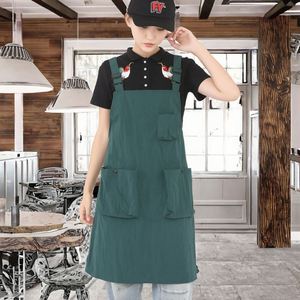 Wholesale Custom Logo Sustainable European Style <b>Kitchen</b> Work Clothes Waterproof Bib Cotton <b>Apron</b> Cross-Border for - Product Image 3