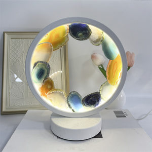 Tinh Thể Tự Nhiên Đèn Thạch Anh Tím <span class=keywords><strong>Citrine</strong></span> Rõ Ràng Thạch Anh Arc Vòng Pha Lê Chiếu Sáng Đèn Bàn Cho Trang Trí Nội Thất - Product Image 5