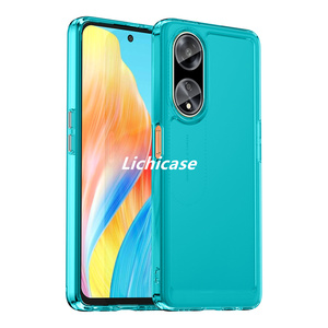 Lichicase nouveau Design plus coque de téléphone bouton tactile pour Oppo A98 couverture mobile légère sensation de main - Product Image 1