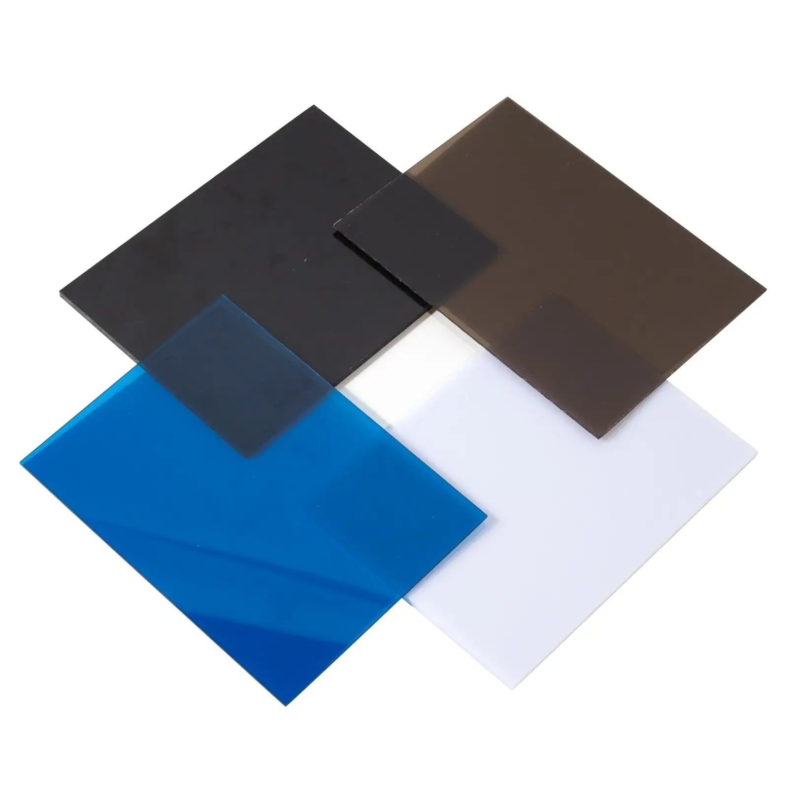Matériau de construction en plastique à prix d'usine, feuille de polycarbonate solide en relief 4X8 coloré de 2mm 3mm 5mm protégé contre les UV