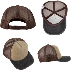<span class=keywords><strong>Casquette</strong></span> de baseball unisexe en coton délavé et vieilli, style rétro vintage, avec fermeture snapback, pour hommes et femmes, streetwear, vente en gros - Product Image 2