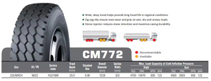 ยางรถบรรทุกเรเดียลสำหรับงานหนักขนาด 325/95R24 รุ่นใหม่ สำหรับทุกตำแหน่ง - Product Image 6