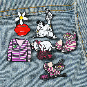 เข็มกลัดรูปตัวการ์ตูนน่ารักรูปสุนัขมารีสำหรับแมวทำจากโลหะอัลลอยรูปตัวการ์ตูนน่ารักรูปหยดน้ำมันกระเป๋าเป้สะพายหลังปีใหม่จีนสวดมนต์ - Product Image 3