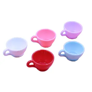 Mini Simulation Coffee Cup Plastic Tea Cup Pvc Water Cup Doll House Diy Food And Toy Container