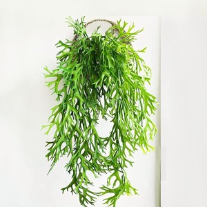 Plante artificielle de fougère à suspendre au mur, vert foncé, 30cm-100cm, décoration intérieure, accessoires de mariage - Product Image 1