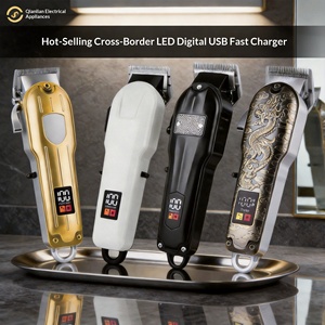 <span class=keywords><strong>Tondeuse</strong></span> à cheveux électrique avec écran LED, étanche et silencieuse, pour usage domestique, rechargeable par USB - Product Image 5