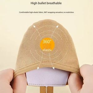 รองเท้าบัลเลต์แบบครึ่งพื้นสีน้ำตาล รองเท้าสำหรับยิมนาสติกลีลา รองเท้าผ้าใบสำหรับผู้หญิงและผู้ชาย รองเท้าเต้นรำแบบสวมสำหรับการเต้นร่วมสมัย - Product Image 4