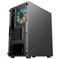 AOC Wholesale M-ATX ITX Full Tower PC Case Compact Desktop Cabinet with Fan in Stock OEM/ODM Supported Black Case
