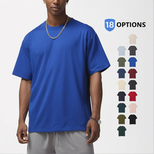 Camiseta Clásica Oversize de 260G de Alto Gramaje para Hombre, con Estampado de Logotipo 3D de Alta Calidad y Técnicas de Lavado Jersey, Venta al por Mayor - Product Image 1