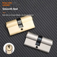 Offre Spéciale moderne 70mm cuivre serrure doublure Simple porte en bois accessoires pour commerce extérieur pur cuivre monnaie