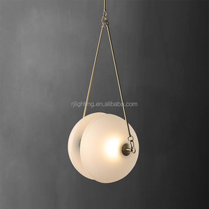 Stile francese sfera di vetro in ottone lampada nordica decorazione per la casa fantasia Bar cucina pranzo luce pendente lampadari luci a sospensione per la casa - Product Image 1