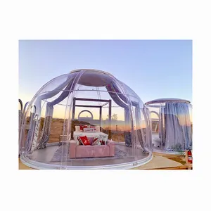 Igloo Dome Tent Hotel Policarbonato Tenda Clara Transparente Camping PC Bubble Dome Tenda Geodésica