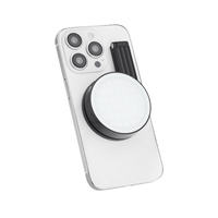 Mini anneau lumineux magnétique portable pour téléphone, lumière d'appoint pour selfie, luminosité réglable, rechargeable, à clipser pour iPhone et Android