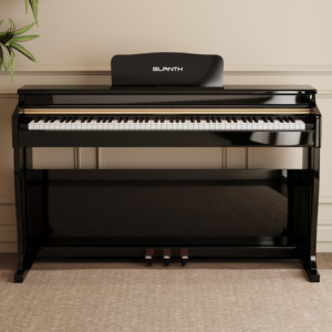 BLANTH Professional Upright Digital Piano 88-Key Weighted Hammer Action Keyboard 128 Polyphony 16-Level Touch Sensitivity Case - Product Image 1