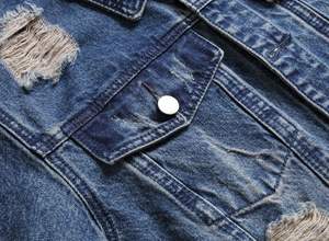 Veste en jean camouflage tendance et neuve, couleur personnalisée, coupe ample vintage, poche tridimensionnelle sur le devant, unisexe - Product Image 5