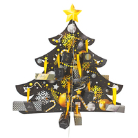 Calendario dell'avvento riutilizzabile in stile albero personalizzato diretto in fabbrica scatole di carta per piccole imprese in cartone resistente