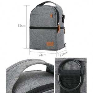 Sac à langer élégant et léger pour maman, sac à dos de maternité, sac à langer portable en nylon imperméable grande capacité pour l'été - Product Image 3