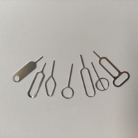 Adaptadores Micro Sim de tarjeta SIM de metal de acero redondo de muestra gratis Adaptador de tarjeta SIM estándar Pin de expulsión para teléfono