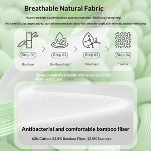 T-shirt Kuenzi Unisex in Fibra di Bambù 60S Antibatterica Rinfrescante Traspirante Assorbente Casual Taglie Forti 4XL OEM RTS - Product Image 2