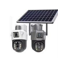 COSFLOW VFLOW 4G Cámara PTZ Solar de Doble Lente PIR Movimiento WiFi Visión Nocturna Luz Estroboscópica IP66 Impermeable Instalación Rápida al Aire Libre