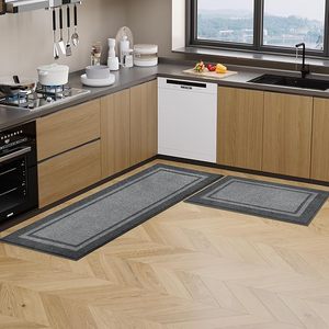 שטיחי מטבח נגד החלקה מרופד ללא החלקה החלקה על משטח גומי זכוכית - Product Image 6