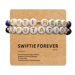 Swift Inspired Bracelets Set For Eras Music Taylor 1989 Reputation Friendship Bracelets