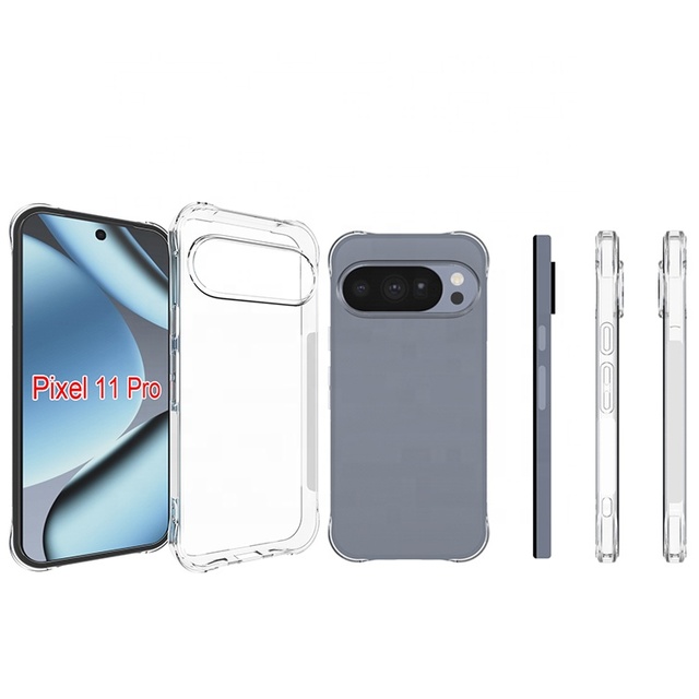 For Google Pixel 11 Pro XL Transparent Soft TPU Eco-friendly Magnetic Ring Holder Shockproof Case Best Selling Products 2025
