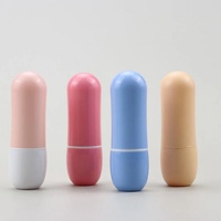 OEM Mini capsule de rouge à lèvres liquide couleur mignonne personnalisée Tube Petits contenants vides de rouge à lèvres en forme de pilule en plastique