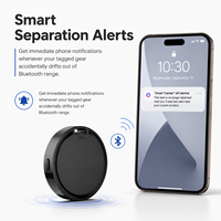 Traceur GPS intelligent certifié MFi officiel avec historique de navigation, compatible avec le traceur Bluetooth de type AirTag pour portefeuille