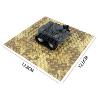 Base de construction en plastique ABS 16x16 (16*16) camouflage jungle pour joueurs MOC