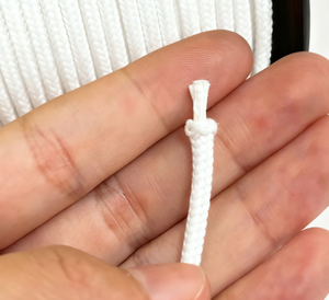 0.8mm 50m Offre Spéciale tressé UHMWPE Dyneemas <span class=keywords><strong>corde</strong></span> de <span class=keywords><strong>treuil</strong></span> grande chaîne de cerf-volant haute résistance résistant aux UV étanche à l'eau blanc utilisation extérieure - Product Image 2