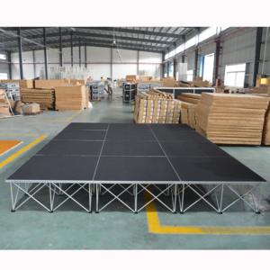 Plateforme de scène en aluminium, scène portable en bois pour événements et festivals - Product Image 4